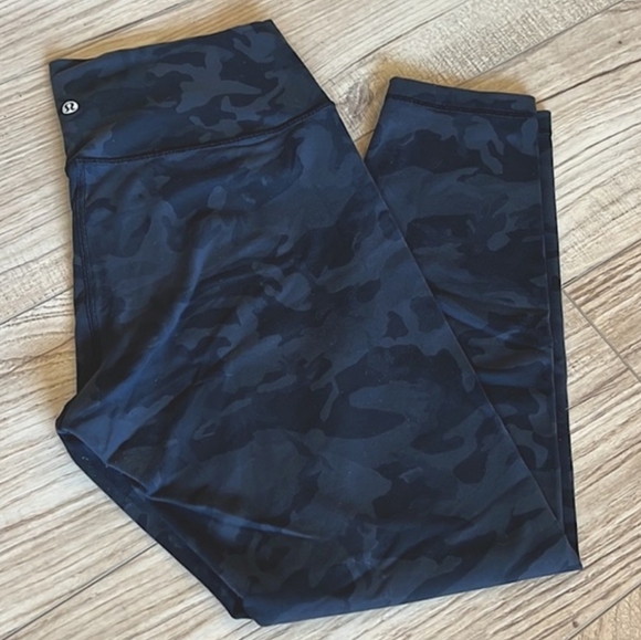 Lululemon Wunder Under High-Rise Tights - Heritage 365 Camo Deep Coal - Size 12 - Picture 2 of 8